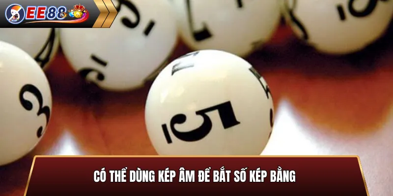 Có thể dùng kép âm để bắt số kép bằng